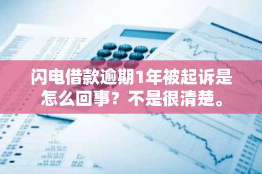 闪电借款逾期1年被起诉是怎么回事？不是很清楚。