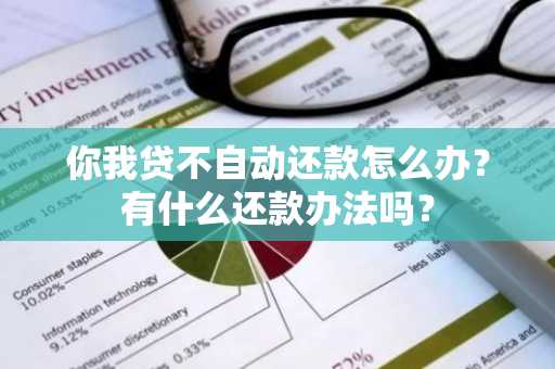 你我贷不自动还款怎么办？有什么还款办法吗？
