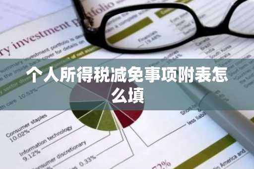 个人所得税减免事项附表怎么填