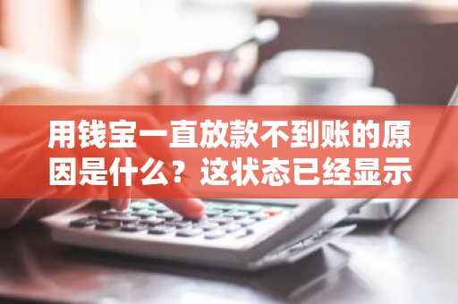 用钱宝一直放款不到账的原因是什么？这状态已经显示了一天多了。