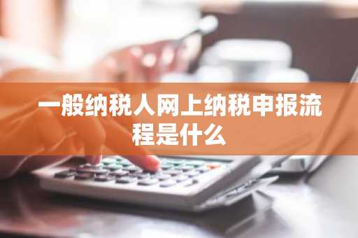 一般纳税人网上纳税申报流程是什么