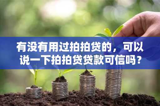 有没有用过拍拍贷的，可以说一下拍拍贷贷款可信吗？