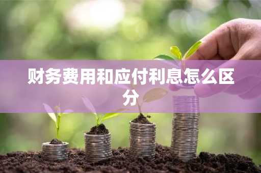 财务费用和应付利息怎么区分