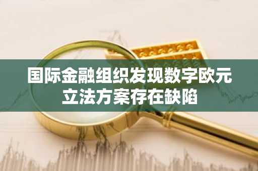 国际金融组织发现数字欧元立法方案存在缺陷