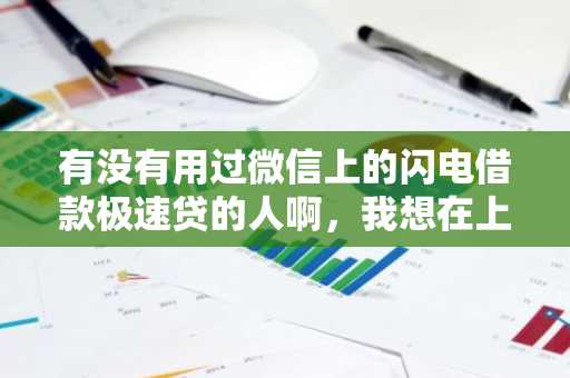有没有用过微信上的闪电借款极速贷的人啊，我想在上面借款，应该怎么申请贷款啊？