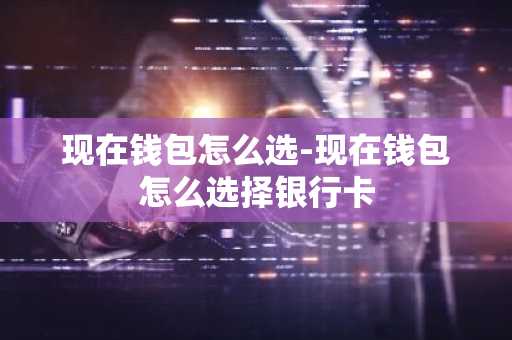 现在钱包怎么选-现在钱包怎么选择银行卡