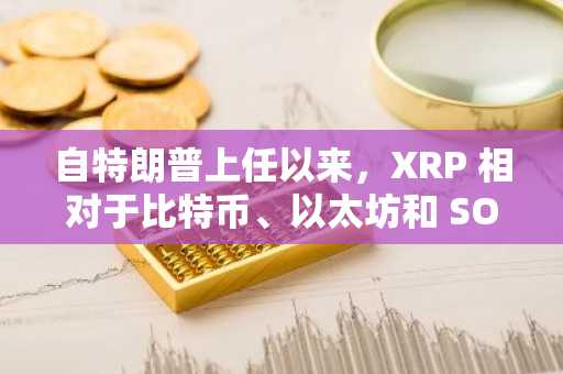 自特朗普上任以来，XRP 相对于比特币、以太坊和 SOL 的涨幅