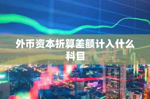 外币资本折算差额计入什么科目