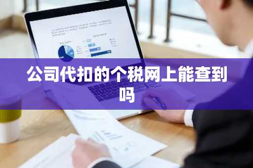 公司代扣的个税网上能查到吗