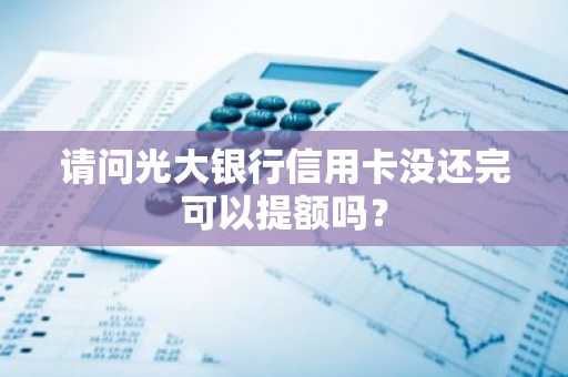 请问光大银行信用卡没还完可以提额吗？