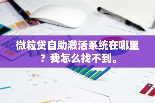 微粒贷自助激活系统在哪里？我怎么找不到。