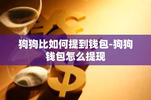 狗狗比如何提到钱包-狗狗钱包怎么提现