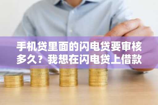 手机贷里面的闪电贷要审核多久？我想在闪电贷上借款。