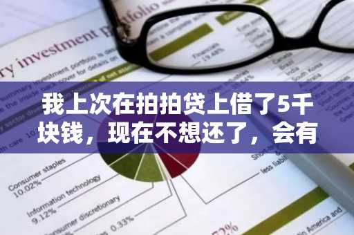 我上次在拍拍贷上借了5千块钱，现在不想还了，会有什么后果啊？