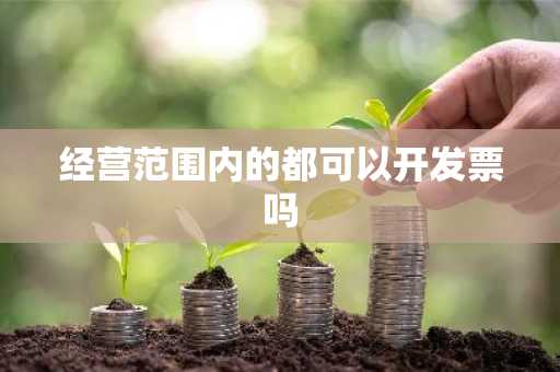 经营范围内的都可以开发票吗