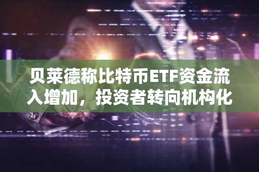 贝莱德称比特币ETF资金流入增加，投资者转向机构化