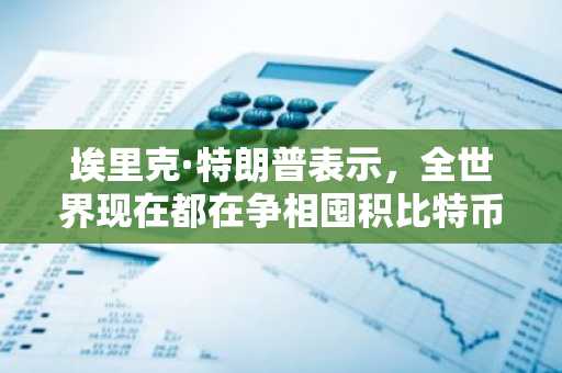 埃里克·特朗普表示，全世界现在都在争相囤积比特币