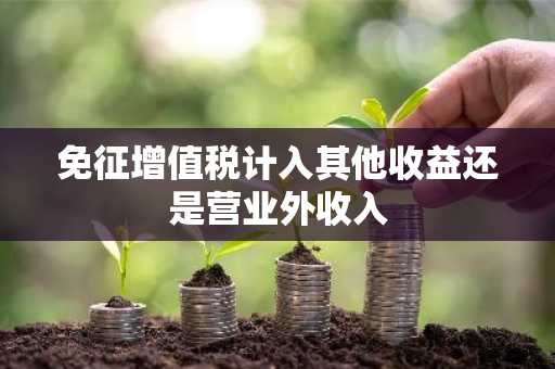 免征增值税计入其他收益还是营业外收入