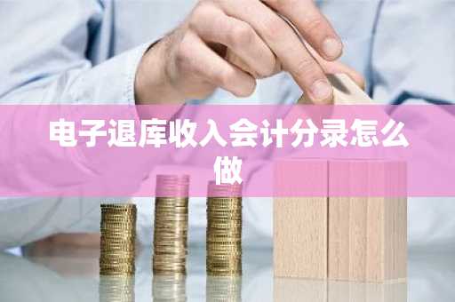 电子退库收入会计分录怎么做