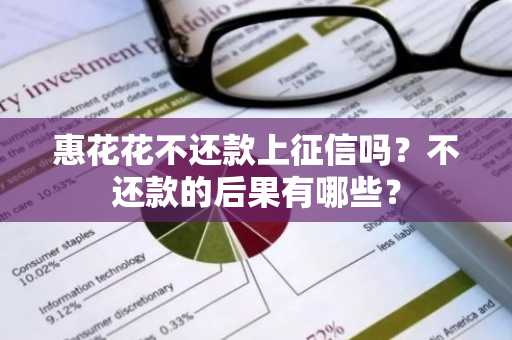 惠花花不还款上征信吗？不还款的后果有哪些？
