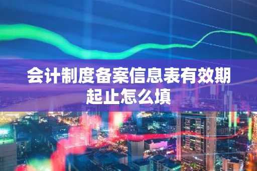 会计制度备案信息表有效期起止怎么填