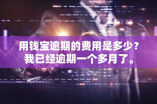 用钱宝逾期的费用是多少？我已经逾期一个多月了。