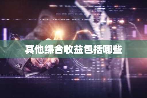 其他综合收益包括哪些