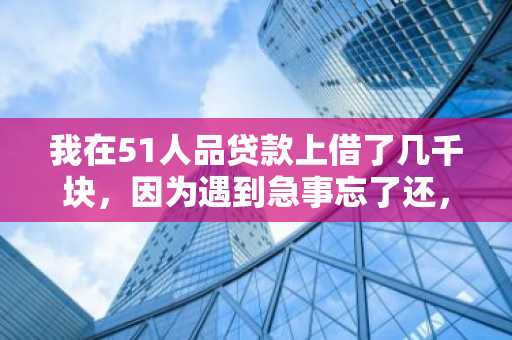 我在51人品贷款上借了几千块，因为遇到急事忘了还，我想知道逾期有什么后果么？