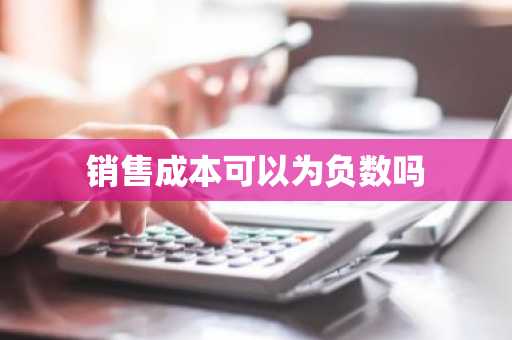 销售成本可以为负数吗