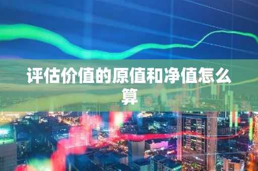 评估价值的原值和净值怎么算