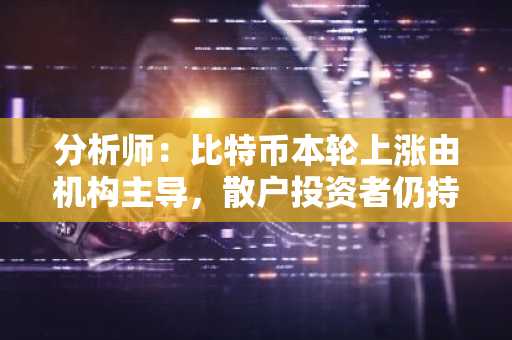 分析师：比特币本轮上涨由机构主导，散户投资者仍持观望态度