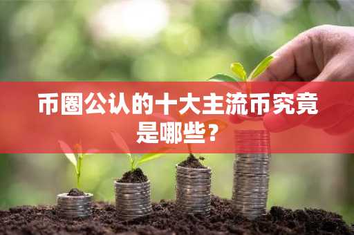 币圈公认的十大主流币究竟是哪些？