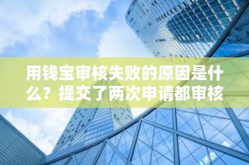 用钱宝审核失败的原因是什么？提交了两次申请都审核失败了。