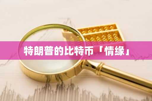 特朗普的比特币「情缘」