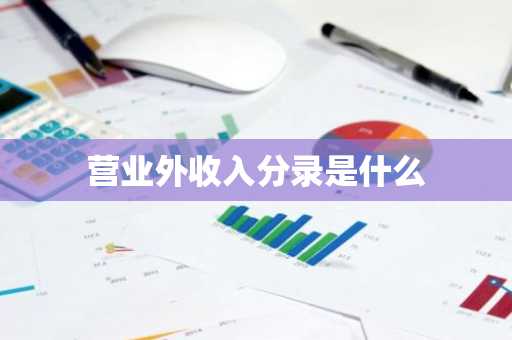 营业外收入分录是什么