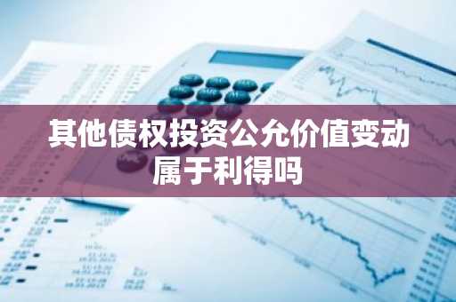 其他债权投资公允价值变动属于利得吗