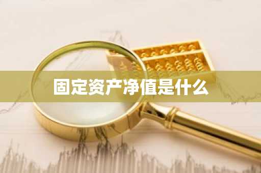 固定资产净值是什么