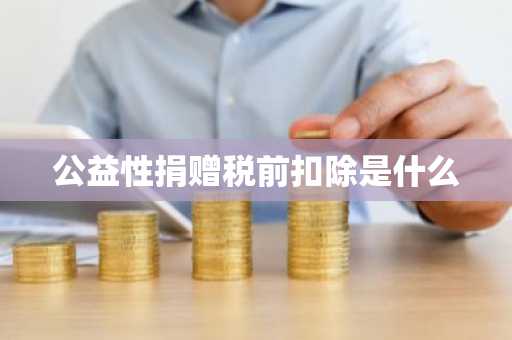 公益性捐赠税前扣除是什么