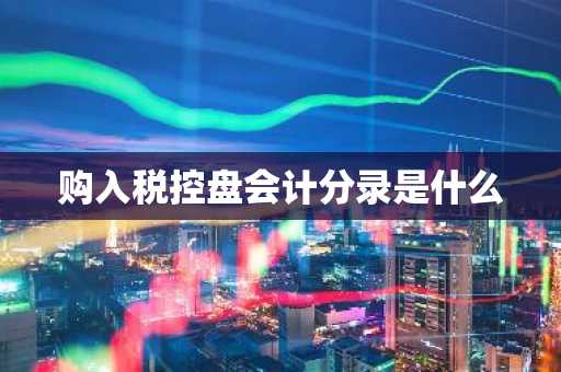 购入税控盘会计分录是什么