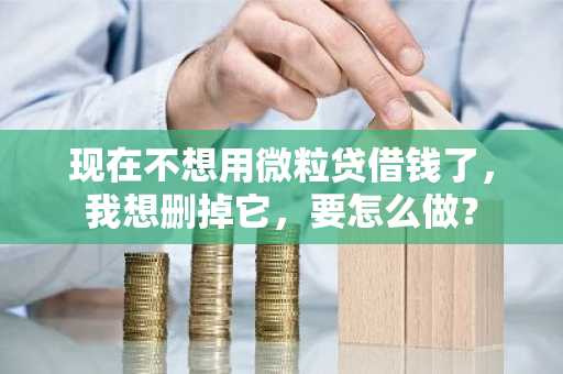 现在不想用微粒贷借钱了，我想删掉它，要怎么做？