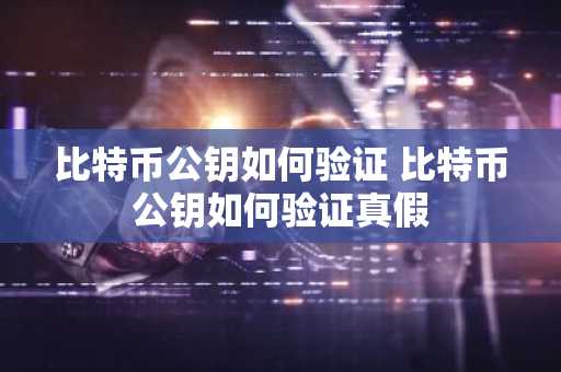 比特币公钥如何验证 比特币公钥如何验证真假