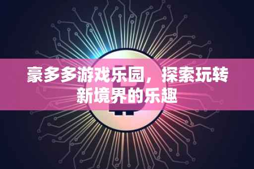 豪多多游戏乐园，探索玩转新境界的乐趣