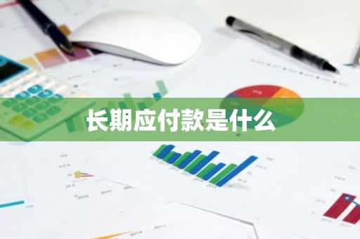 长期应付款是什么