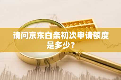 请问京东白条初次申请额度是多少？