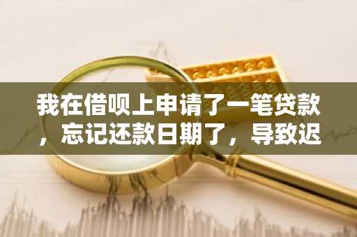 我在借呗上申请了一笔贷款，忘记还款日期了，导致迟一天还款，怎么办啊？