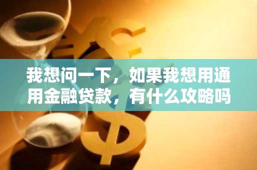 我想问一下，如果我想用通用金融贷款，有什么攻略吗？