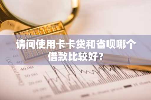 请问使用卡卡贷和省呗哪个借款比较好？