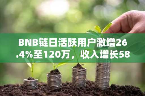 BNB链日活跃用户激增26.4%至120万，收入增长58%