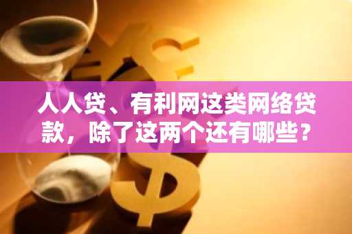 人人贷、有利网这类网络贷款，除了这两个还有哪些？