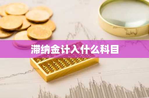 滞纳金计入什么科目